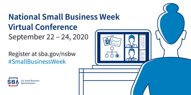 tile for small business week Sept 22-24 2020 SBA